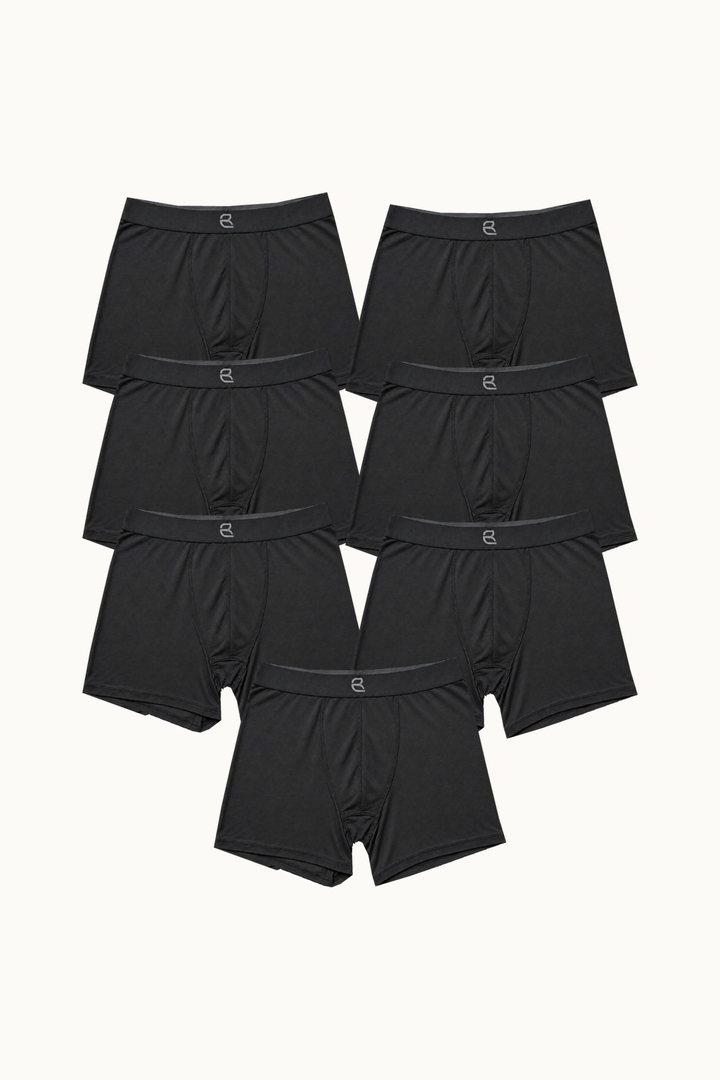 7-Pack Men's Modal Boxer Briefs – Ultra-Soft & Breathable Modal Underwear (60s Fine Yarn) | S–2XL