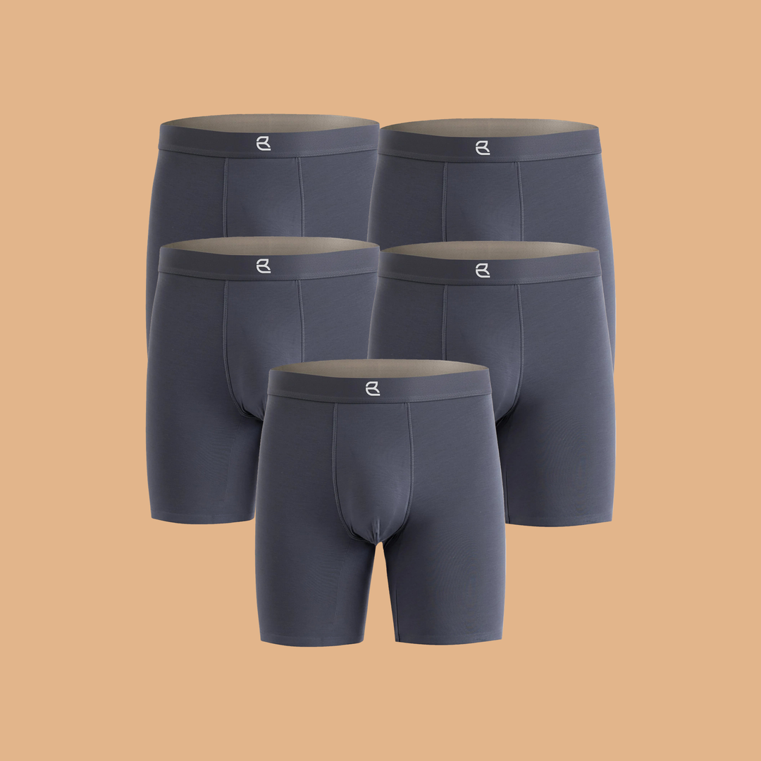 5-Pack Men's Modal Performance Long Boxer Brief