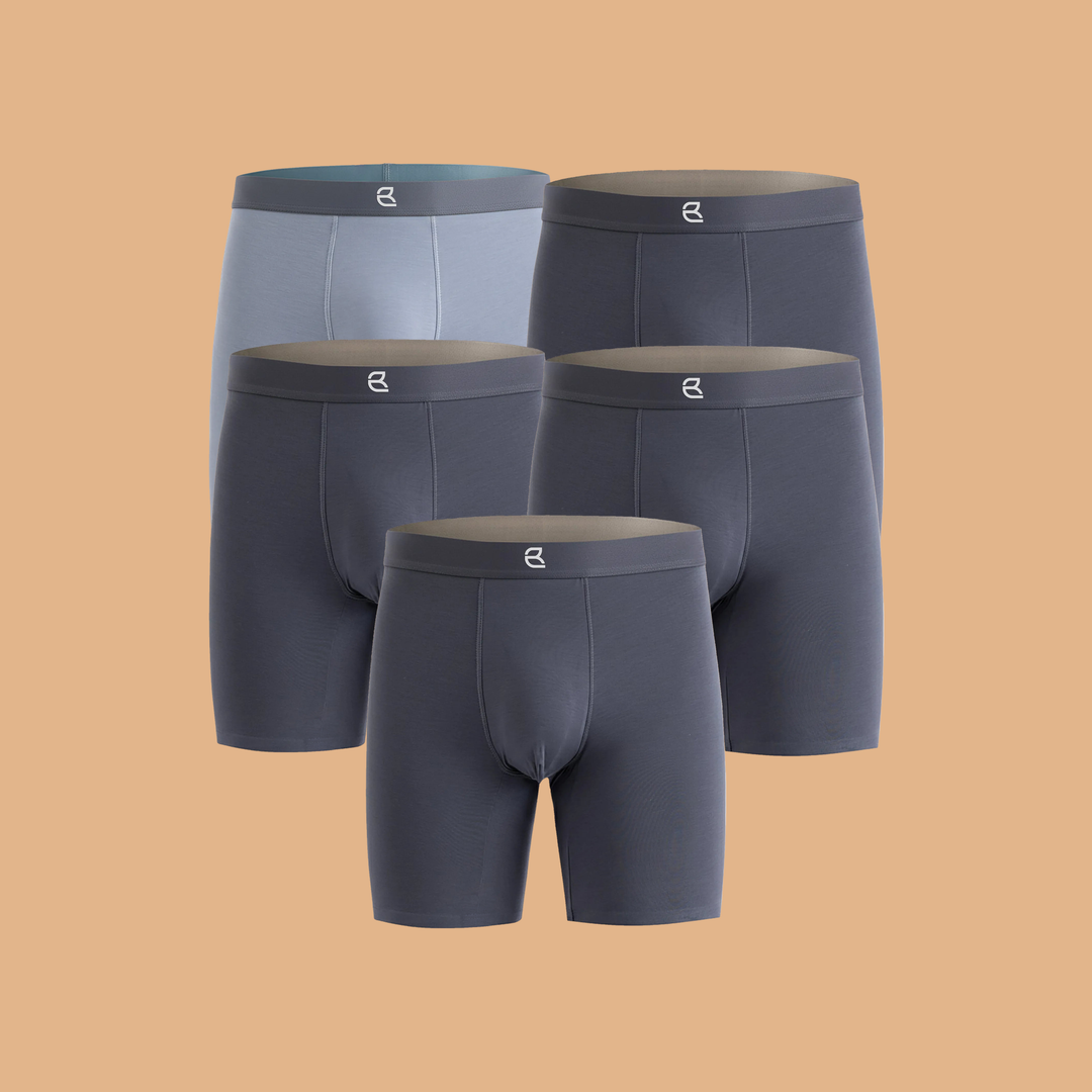 5-Pack Men's Modal Performance Long Boxer Brief