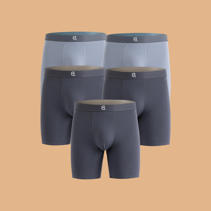 5-Pack Men's Modal Performance Long Boxer Brief
