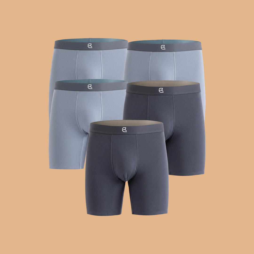 5-Pack Men's Modal Performance Long Boxer Brief