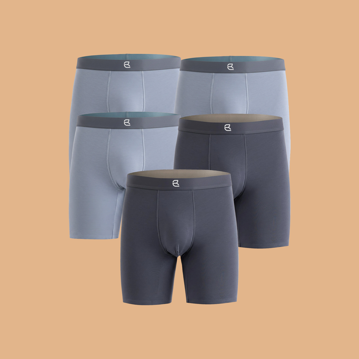 5-Pack Men's Modal Performance Long Boxer Brief