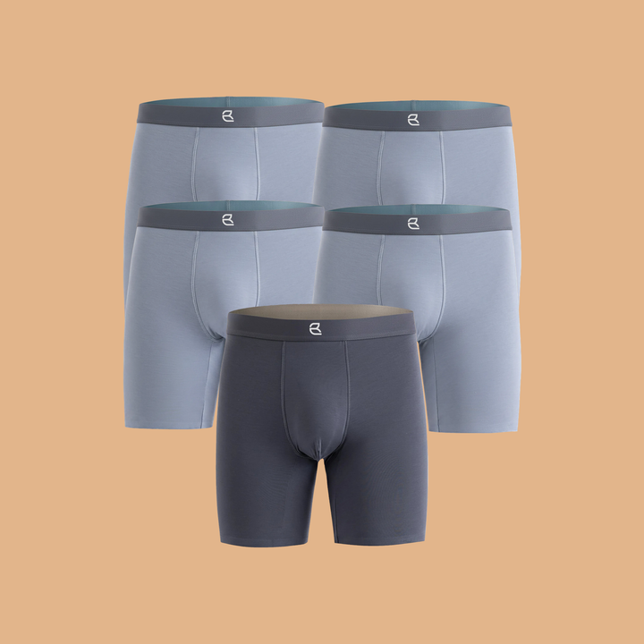 5-Pack Men's Modal Performance Long Boxer Brief