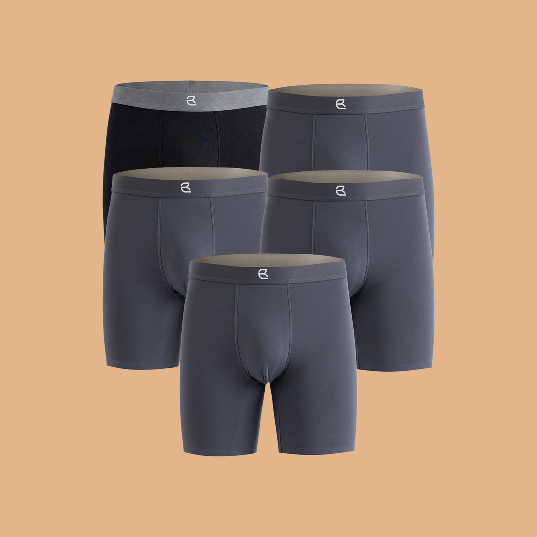 5-Pack Men's Modal Performance Long Boxer Brief