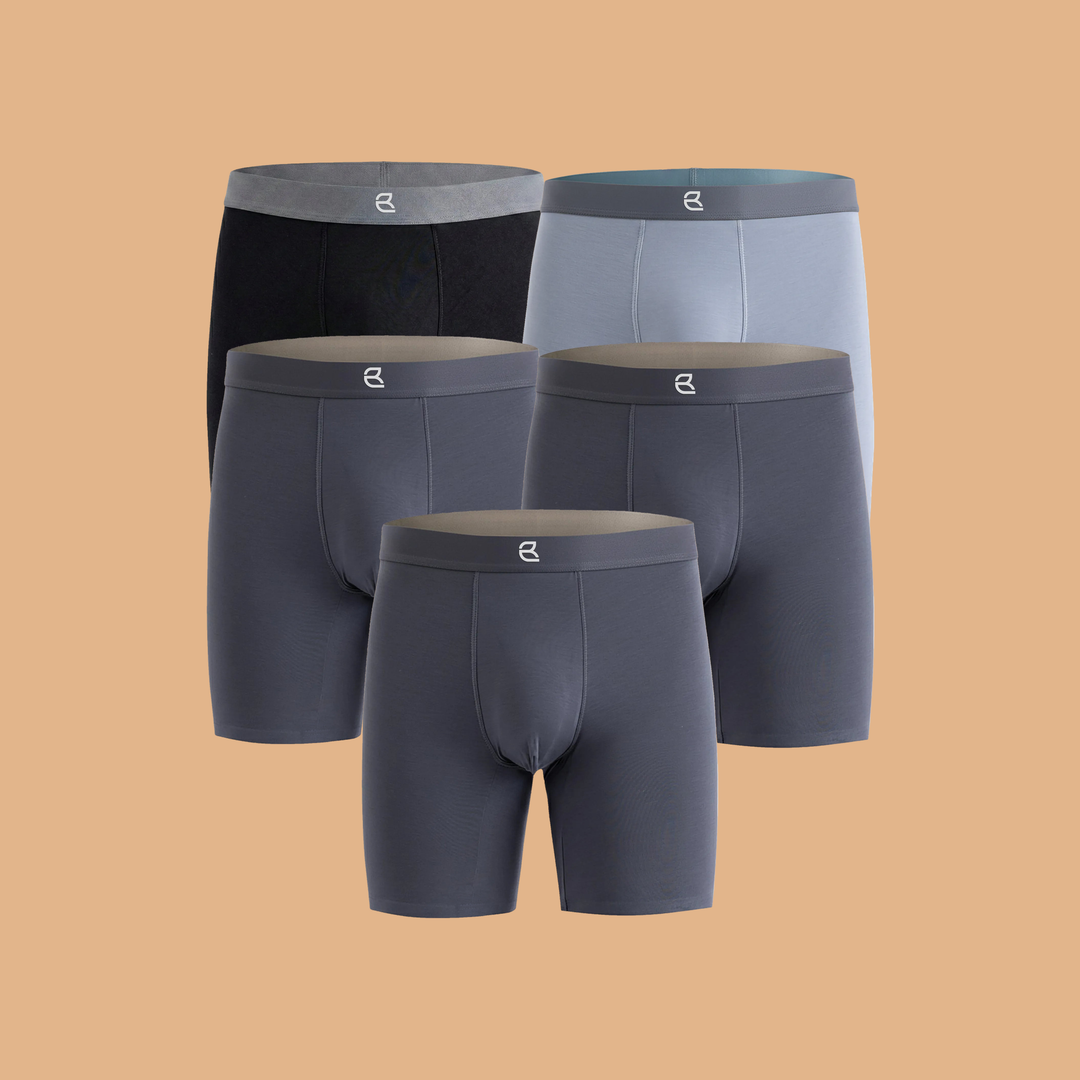 5-Pack Men's Modal Performance Long Boxer Brief