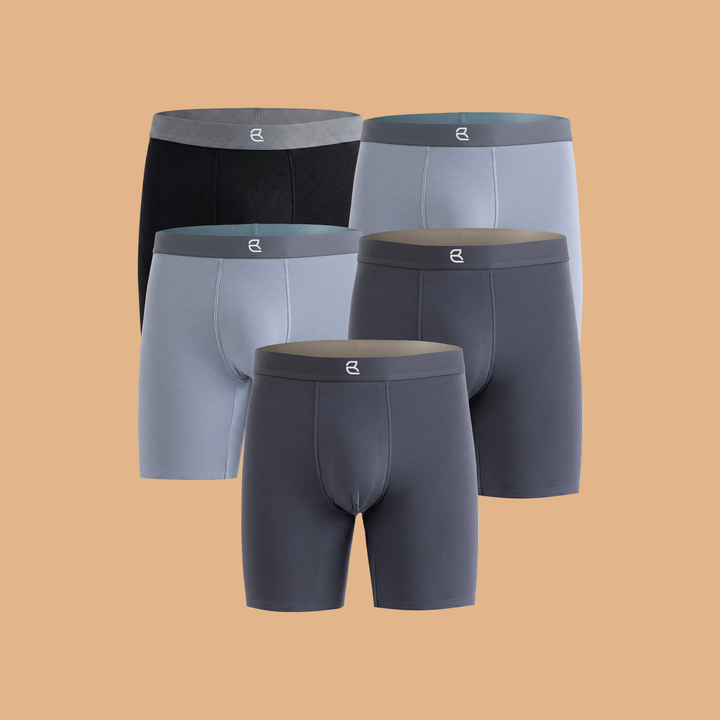 5-Pack Men's Modal Performance Long Boxer Brief