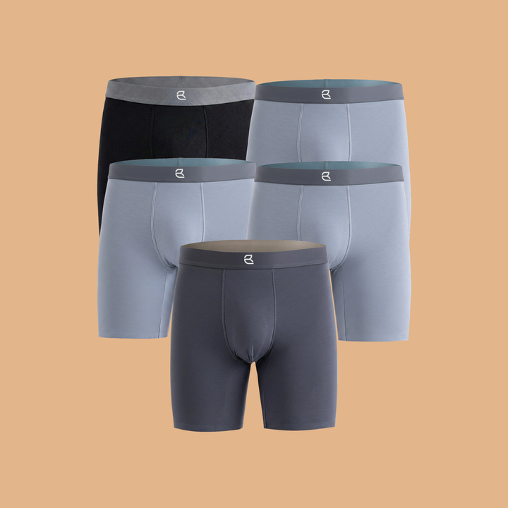 5-Pack Men's Modal Performance Long Boxer Brief