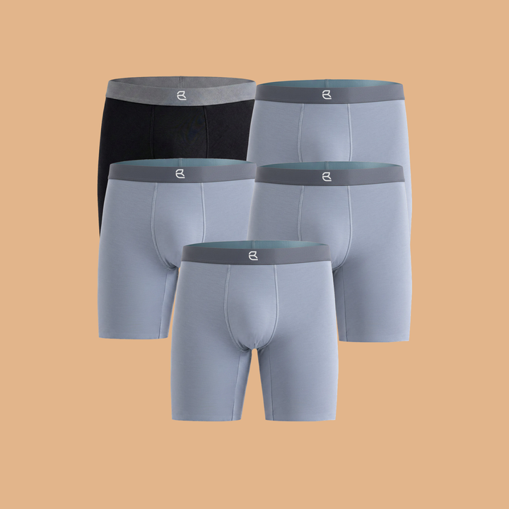 5-Pack Men's Modal Performance Long Boxer Brief