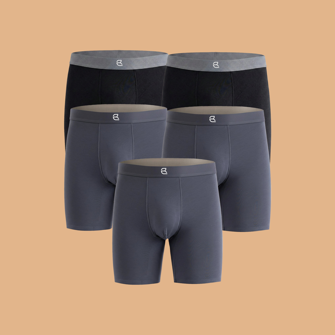 5-Pack Men's Modal Performance Long Boxer Brief