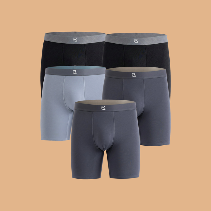 5-Pack Men's Modal Performance Long Boxer Brief