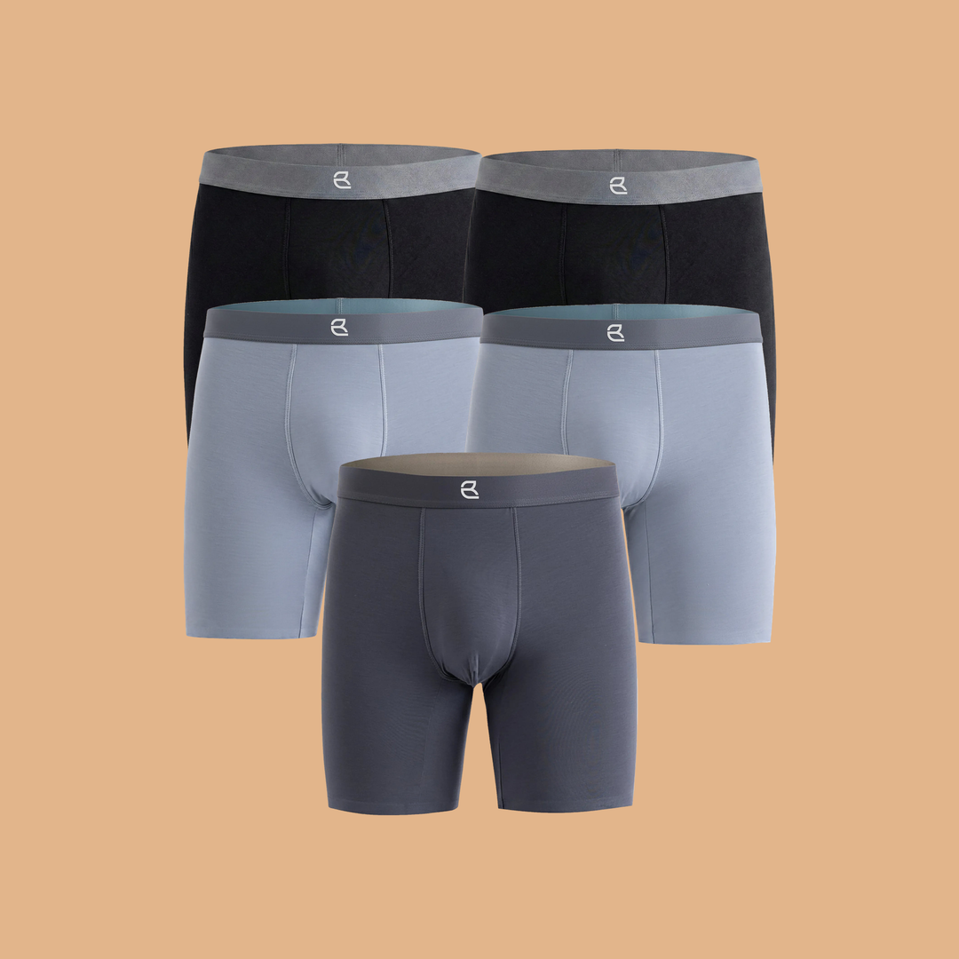 5-Pack Men's Modal Performance Long Boxer Brief