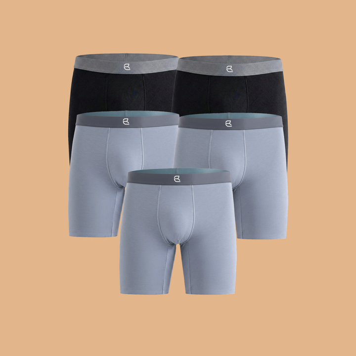 5-Pack Men's Modal Performance Long Boxer Brief