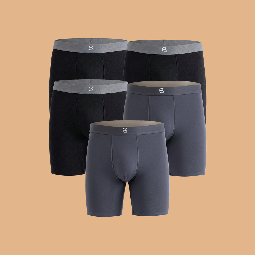5-Pack Men's Modal Performance Long Boxer Brief