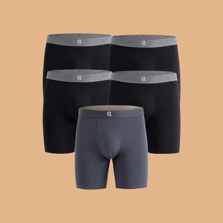 5-Pack Men's Modal Performance Long Boxer Brief
