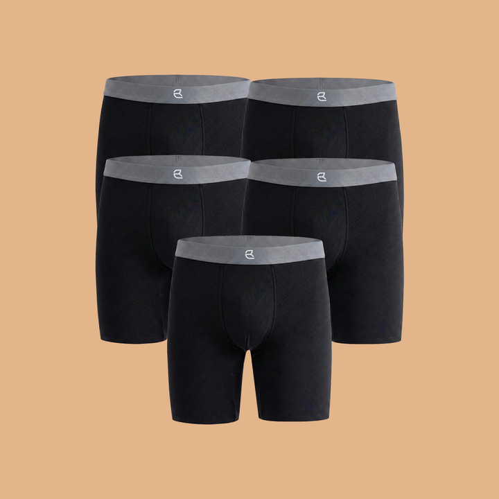 5-Pack Men's Modal Performance Long Boxer Brief