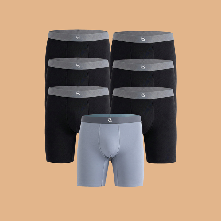 7-Pack Men's Modal Performance Long Boxer Brief