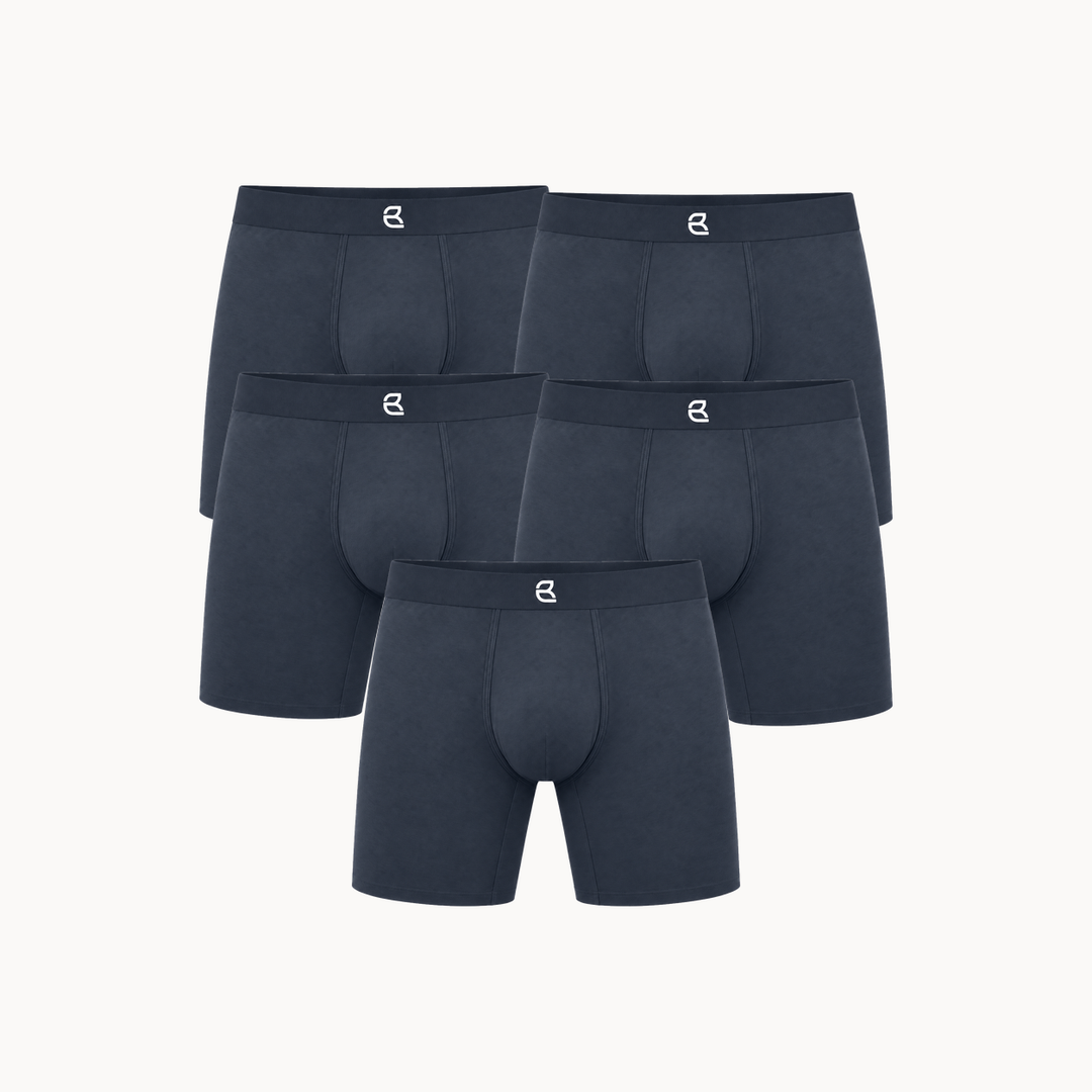 5-Pack Men’s Seamless Anti-Chafe Long Boxer Brief