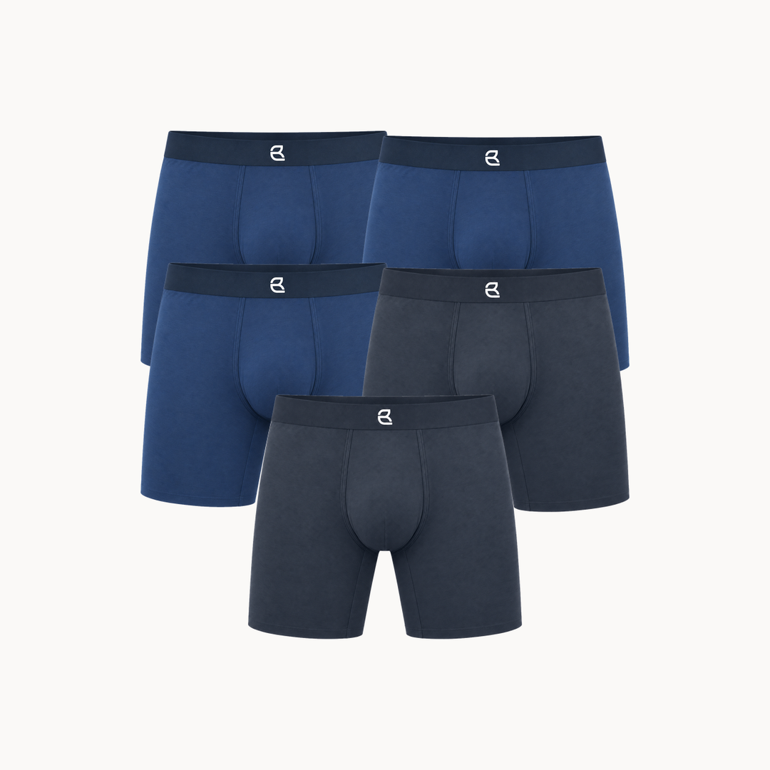 5-Pack Men’s Seamless Anti-Chafe Long Boxer Brief