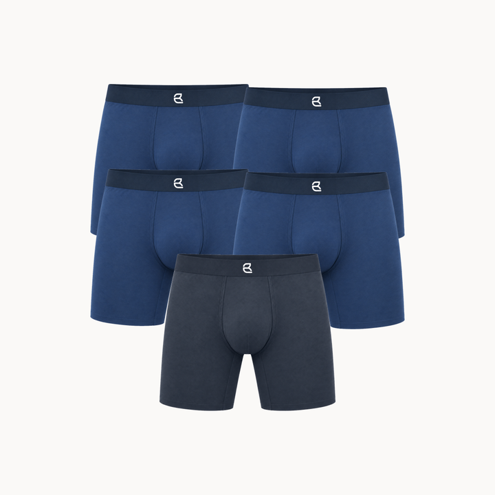 5-Pack Men’s Seamless Anti-Chafe Long Boxer Brief