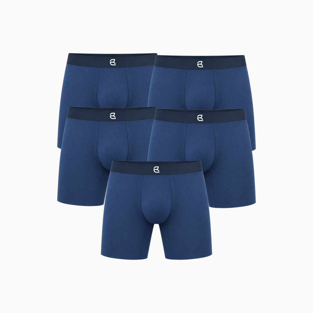 5-Pack Men’s Seamless Anti-Chafe Long Boxer Brief