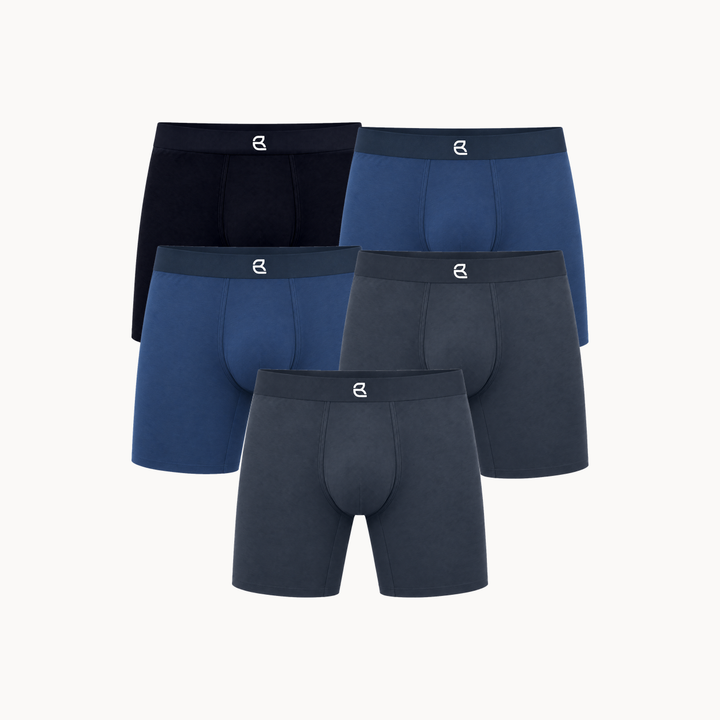 5-Pack Men’s Seamless Anti-Chafe Long Boxer Brief