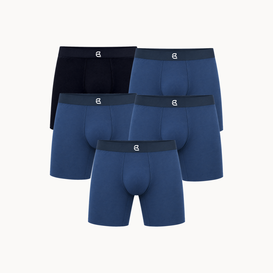5-Pack Men’s Seamless Anti-Chafe Long Boxer Brief