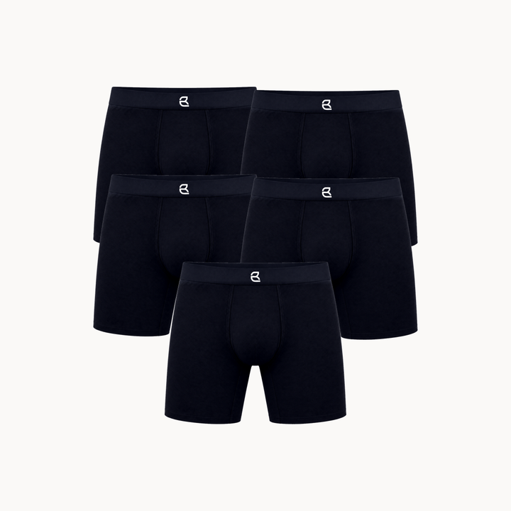 5-Pack Men’s Seamless Anti-Chafe Long Boxer Brief