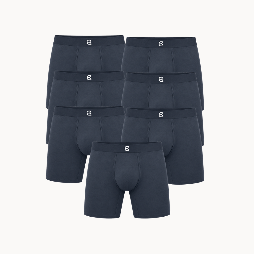 7-Pack Men’s Seamless Anti-Chafe Long Boxer Brief