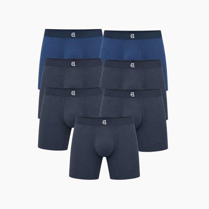 7-Pack Men’s Seamless Anti-Chafe Long Boxer Brief