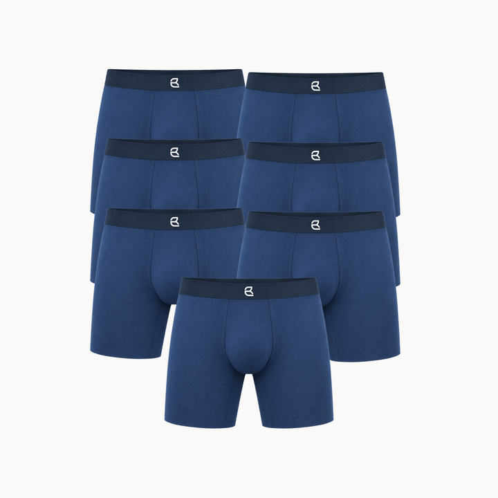 7-Pack Men’s Seamless Anti-Chafe Long Boxer Brief