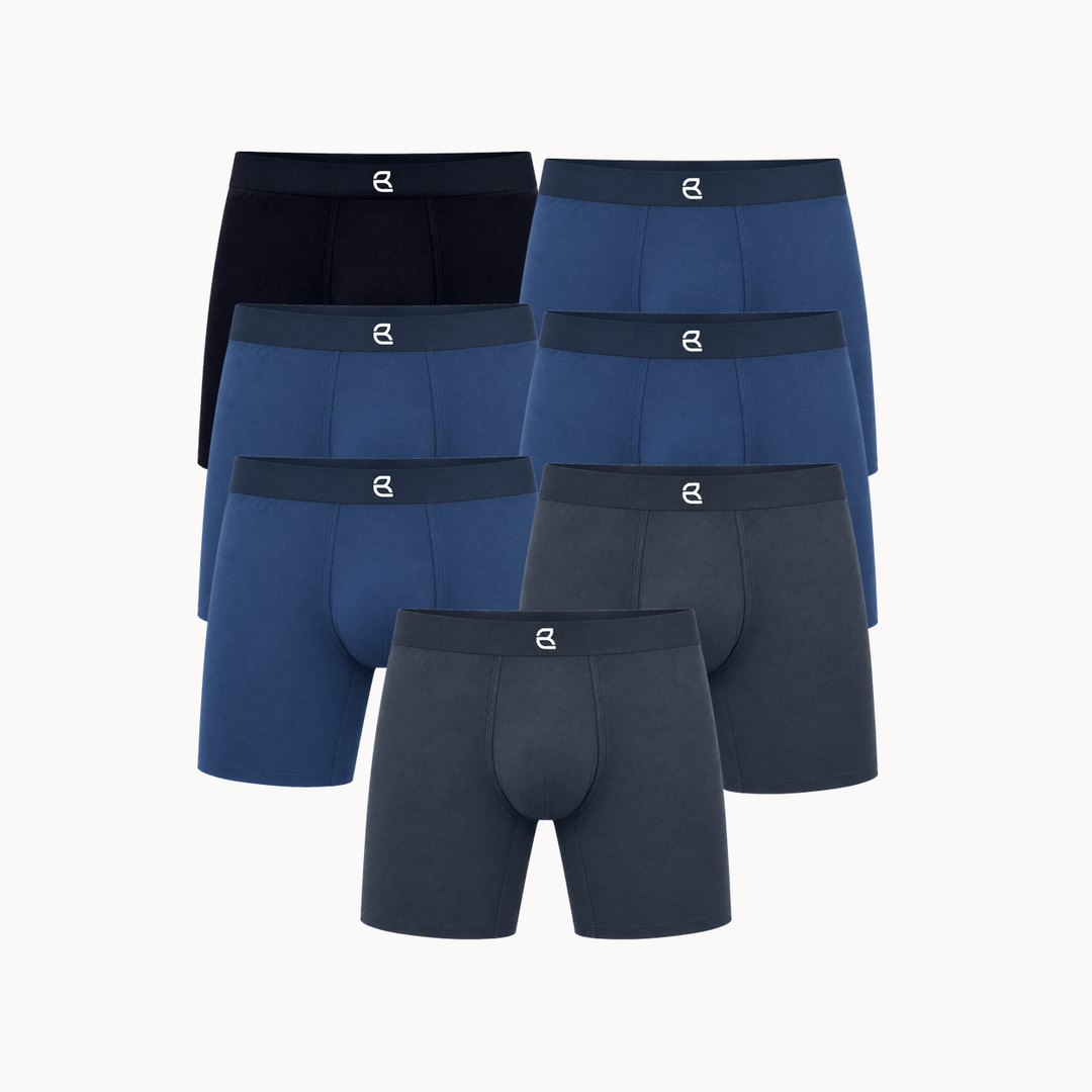 7-Pack Men’s Seamless Anti-Chafe Long Boxer Brief
