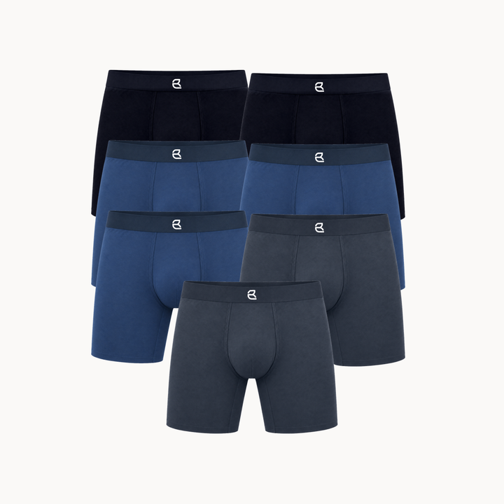 7-Pack Men’s Seamless Anti-Chafe Long Boxer Brief