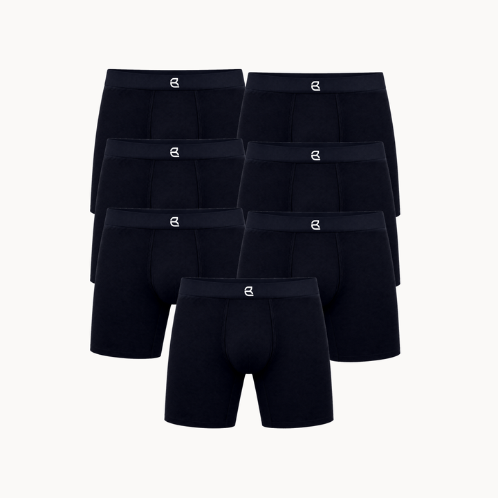 7-Pack Men’s Seamless Anti-Chafe Long Boxer Brief