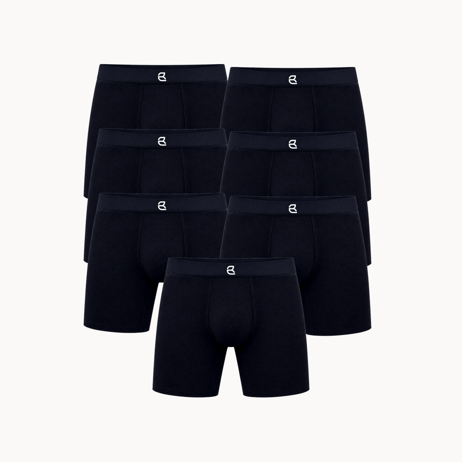 7-Pack Men’s Seamless Anti-Chafe Long Boxer Brief
