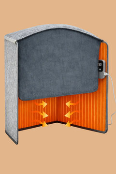 Breevar Under Desk Foot & Leg Heater – Quiet, Energy-Efficient Personal Space Warmer (Grey)
