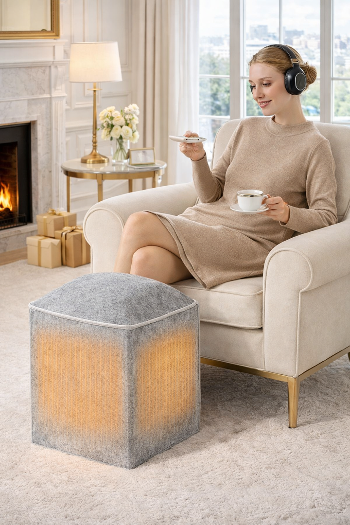 Under Desk Foot & Leg Heater – Quiet, Energy-Efficient Personal Space Warmer (Grey) home