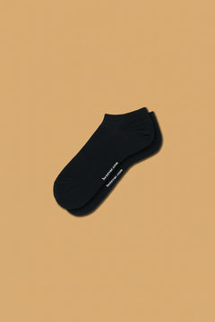 Black low-cut antibacterial massage ankle socks