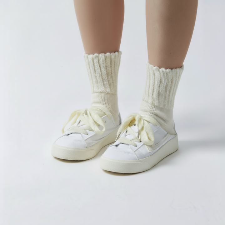 Women's Work From Home Socks with Relaxed Cuff and Non-Slip Grip