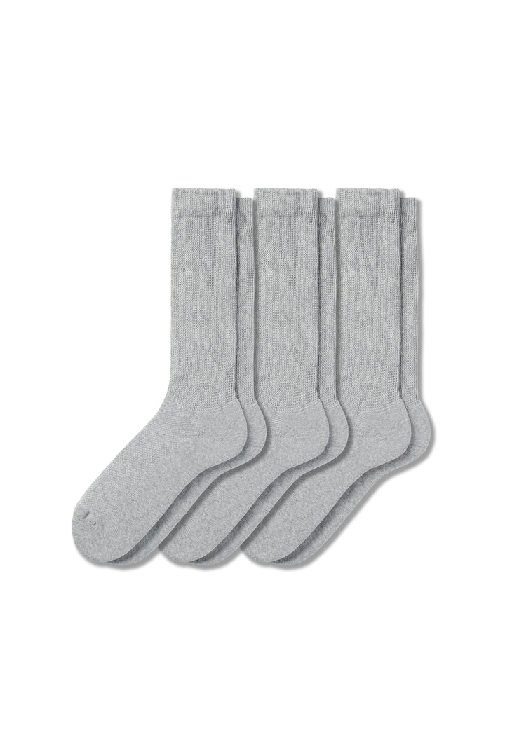 breevar diabetic socks 3 pack gray