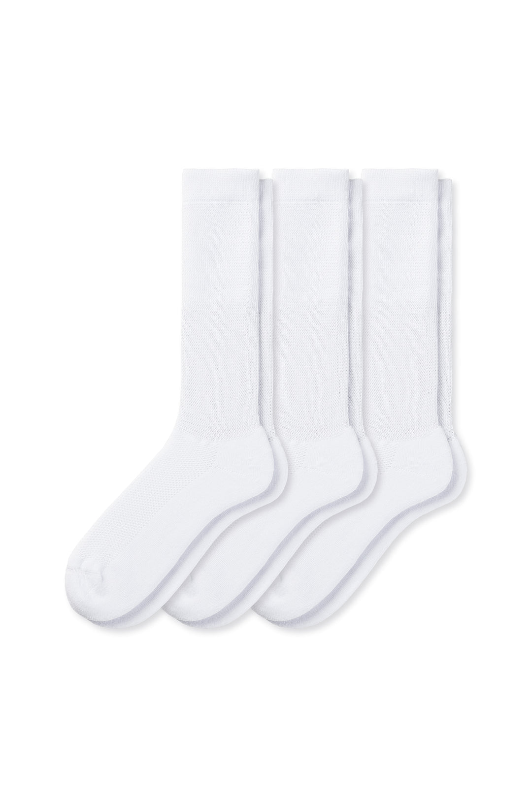 breevar diabetic socks 3 pack white