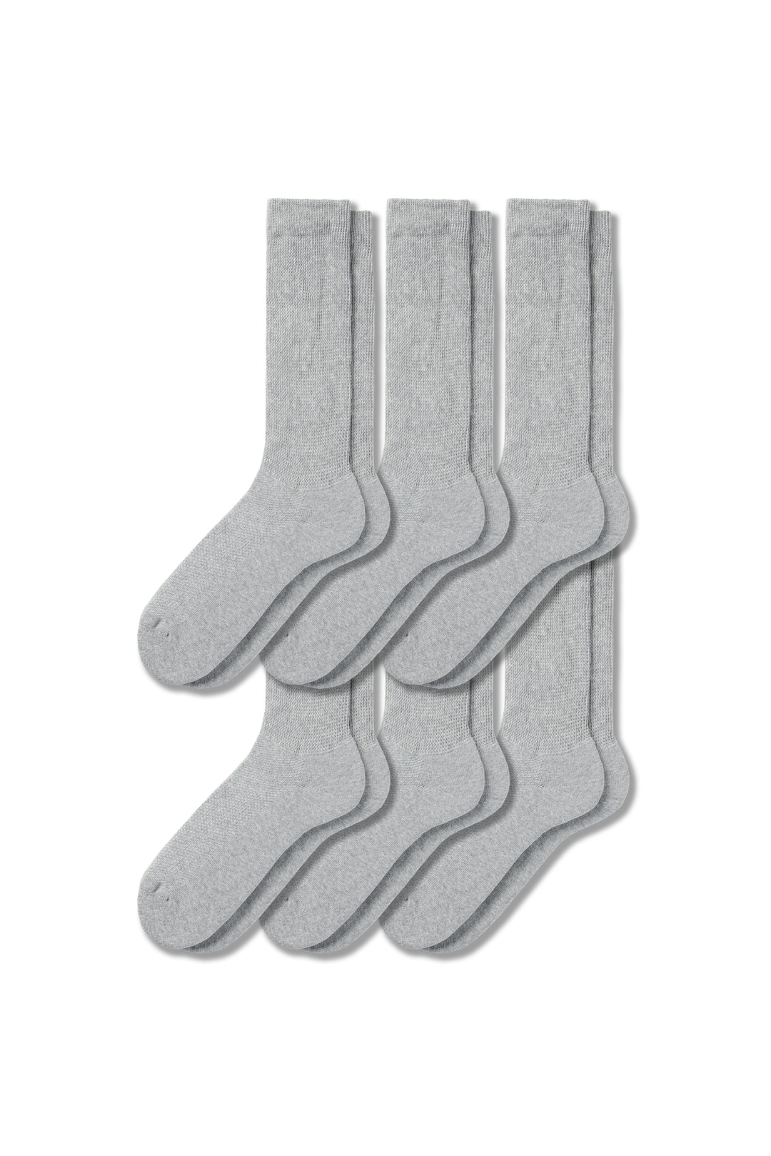 breevar diabetic socks 6 pack gray