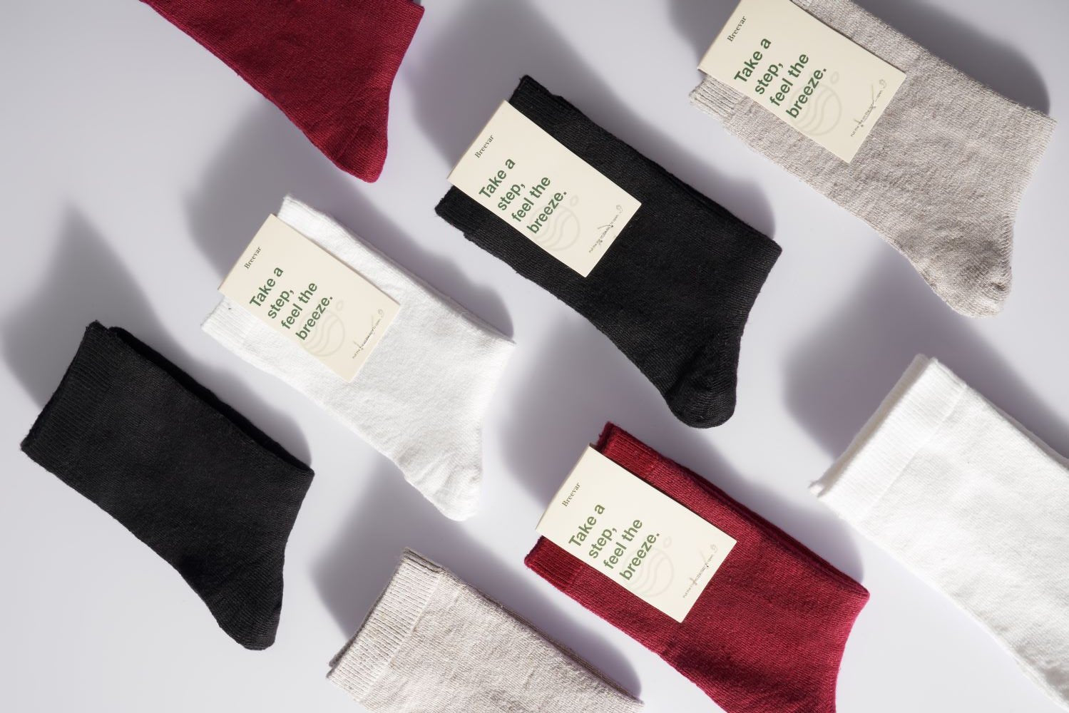 breevar hemp socks collection