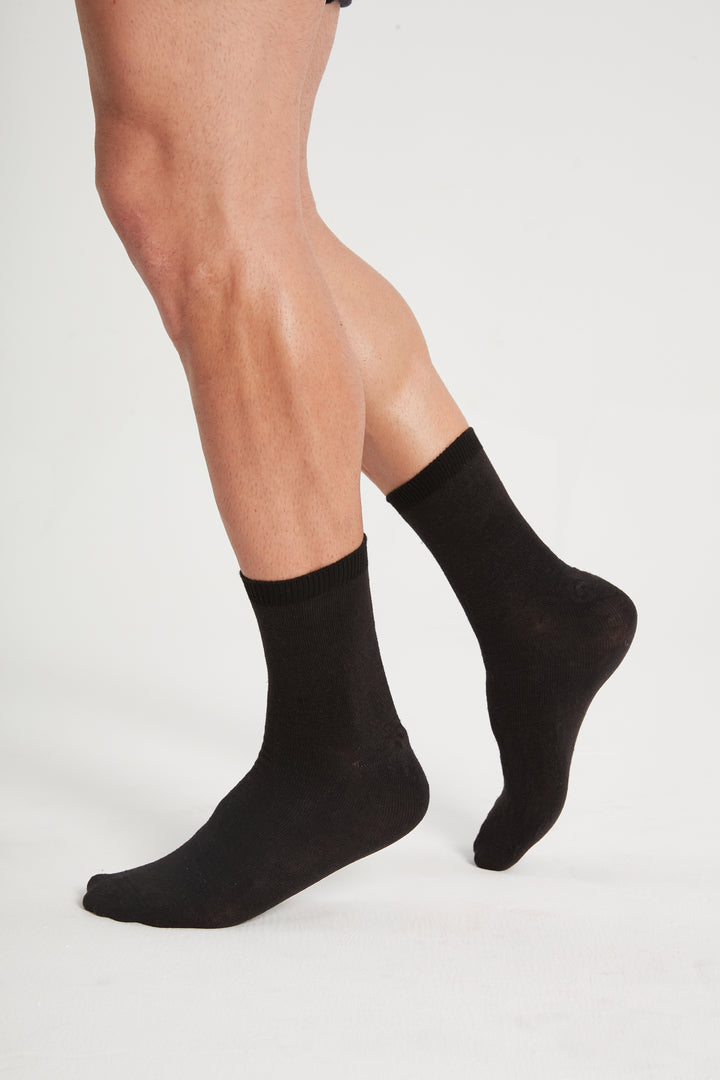 breevar men hemp socks dusky black