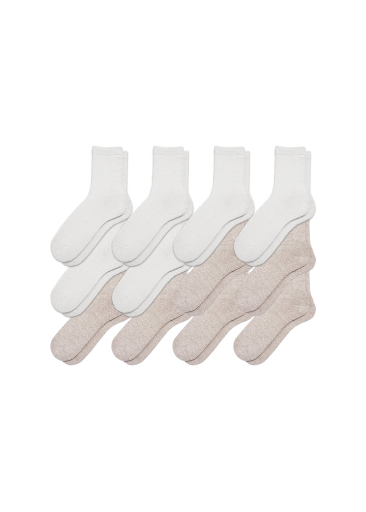 12-Pack Men's Hemp Crew Socks