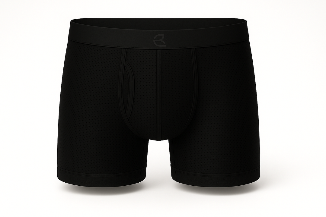 Breevar men's mesh all-day boxer brief black