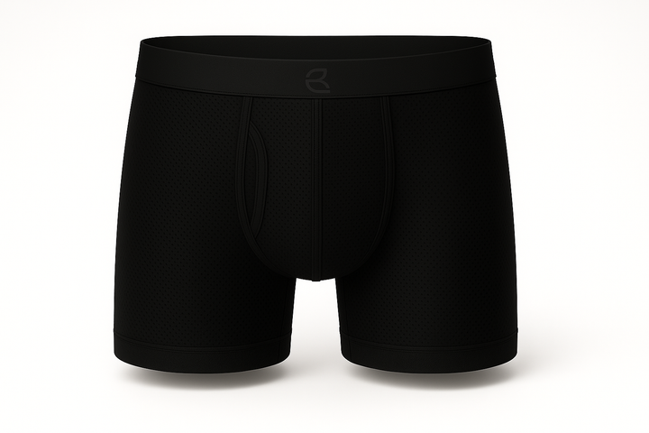 Breevar men's mesh all-day boxer brief black