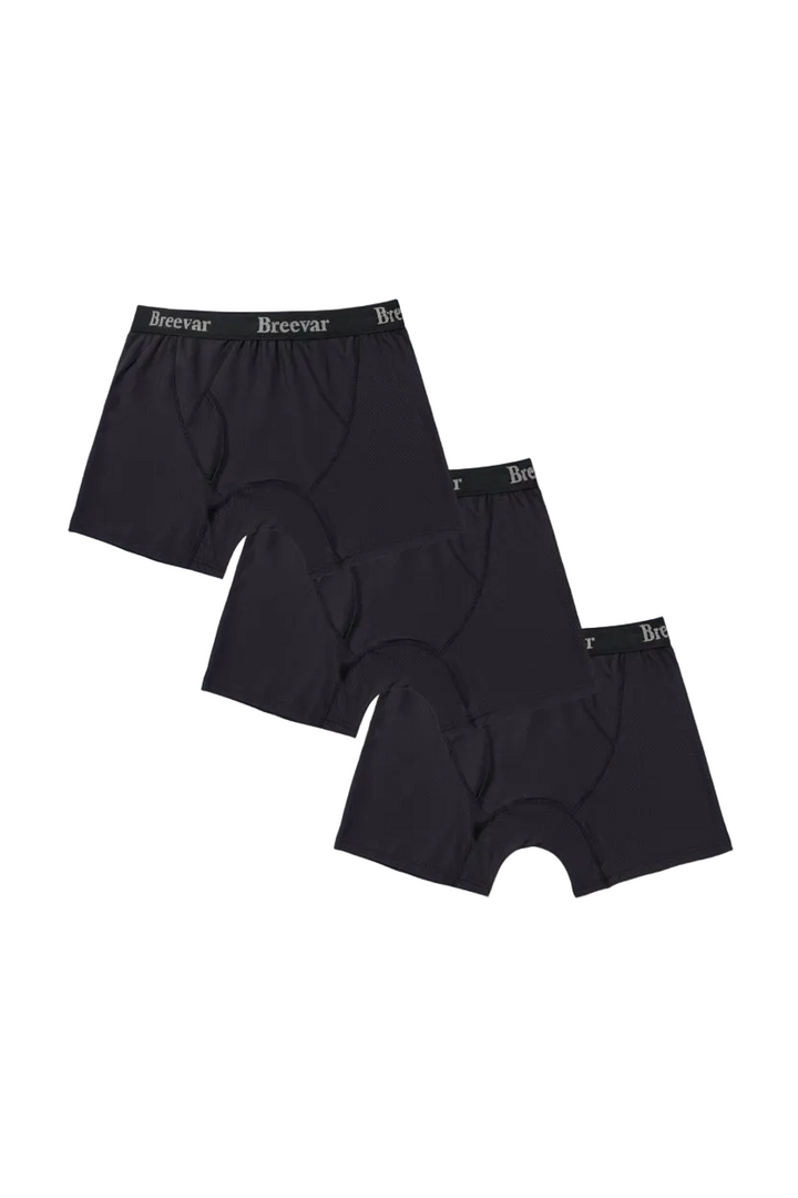 3-Pack Men's Mesh Performance Quick Dry Boxer Briefs