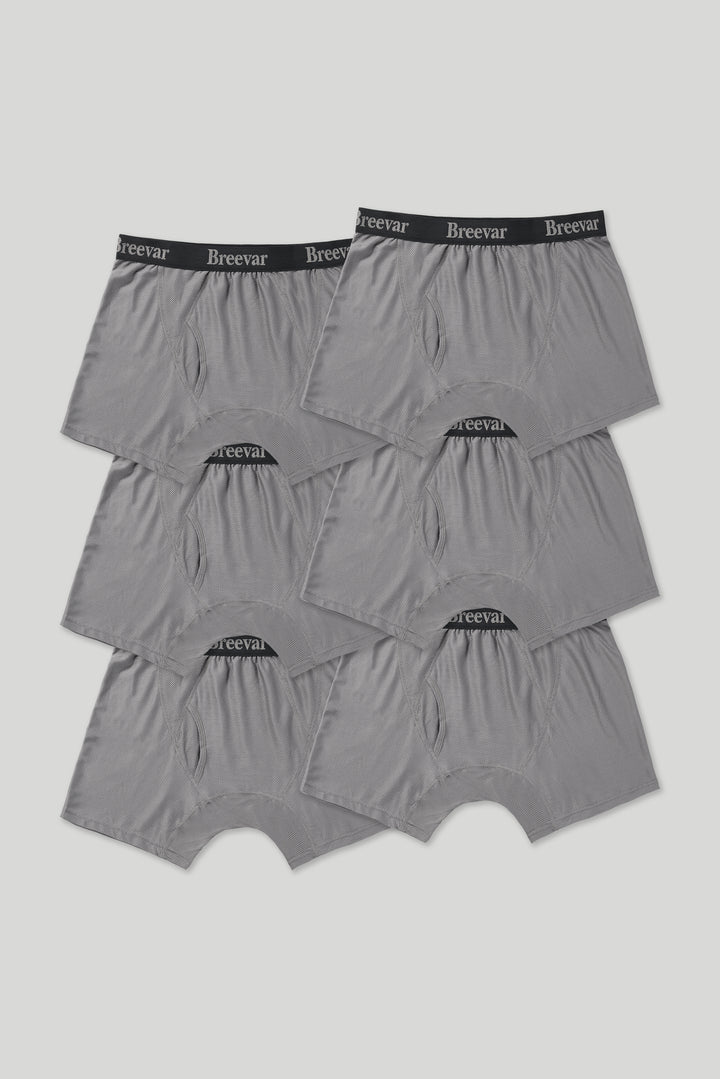 breevar men's mesh performance boxer brief black life style