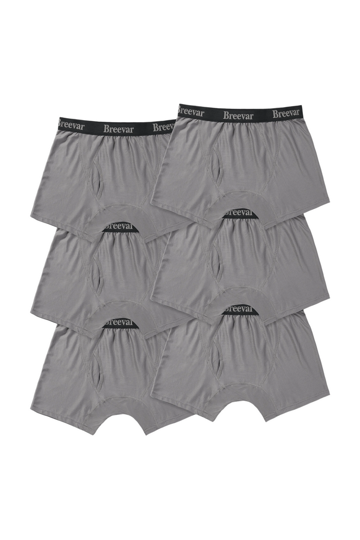 6-Pack Men's Mesh Performance Quick Dry Boxer Brief