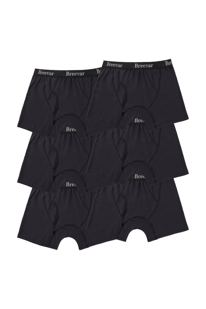 6-Pack Men's Mesh Performance Quick Dry Boxer Brief